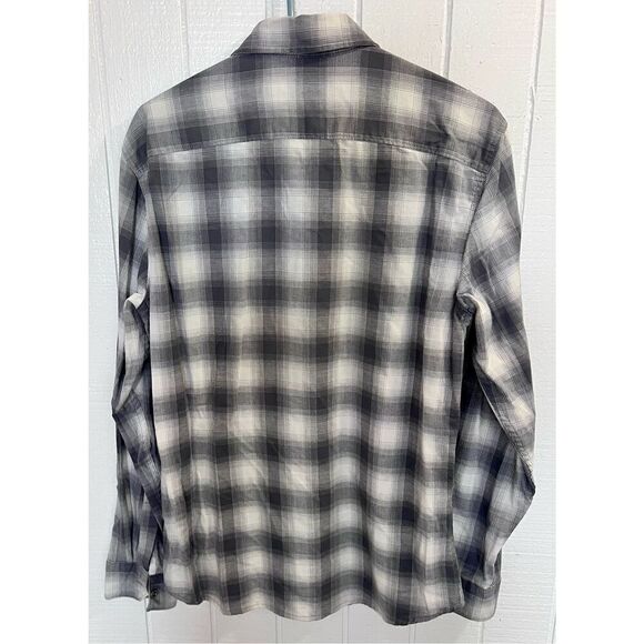 Wrangler Plaid Western Shirt Button Front Long Sleeve  Men's Sz Medium - Picture 2 of 9